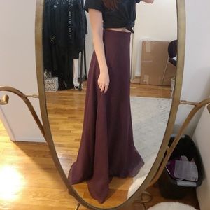 High Waisted Maxi Skirt